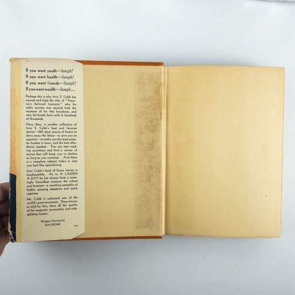 2/$50 - 1925 Hardcover w/ DJ Many Laughs for Many Days by Irvin S. Cobb - Picture 2 of 16